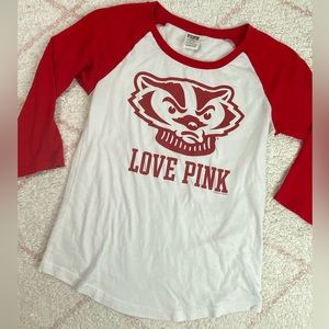 PINK Victoria’s Secret UW Madison shirt small